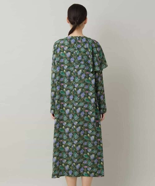 HIROKO KOSHINO / ヒロココシノ ロング・マキシ丈ワンピース | カラーストーンデザインワンピース/日本製/洗える | 詳細3