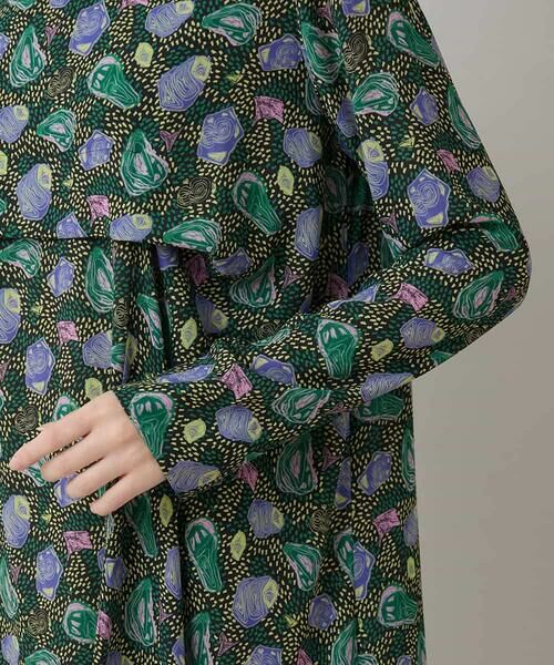 HIROKO KOSHINO / ヒロココシノ ロング・マキシ丈ワンピース | カラーストーンデザインワンピース/日本製/洗える | 詳細6