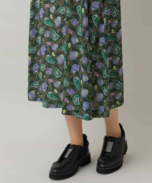 HIROKO KOSHINO / ヒロココシノ ロング・マキシ丈ワンピース | カラーストーンデザインワンピース/日本製/洗える | 詳細8