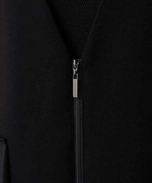 HIROKO KOSHINO / ヒロココシノ ベスト | 異素材プリーツロングベスト/日本製/洗える | 詳細10