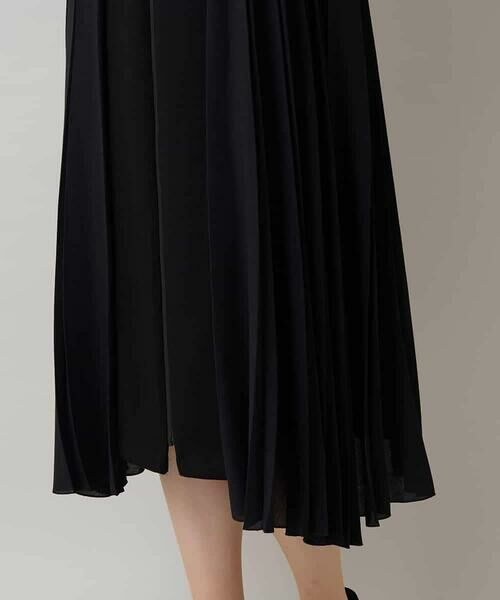 HIROKO KOSHINO / ヒロココシノ ベスト | 異素材プリーツロングベスト/日本製/洗える | 詳細9