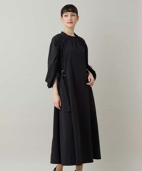 HIROKO KOSHINO / ヒロココシノ ロング・マキシ丈ワンピース | ストレッチギャザーワンピース/日本製 | 詳細1