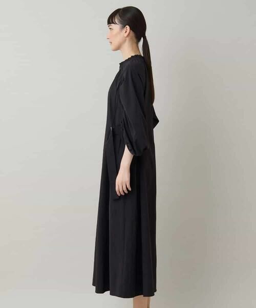 HIROKO KOSHINO / ヒロココシノ ロング・マキシ丈ワンピース | ストレッチギャザーワンピース/日本製 | 詳細2
