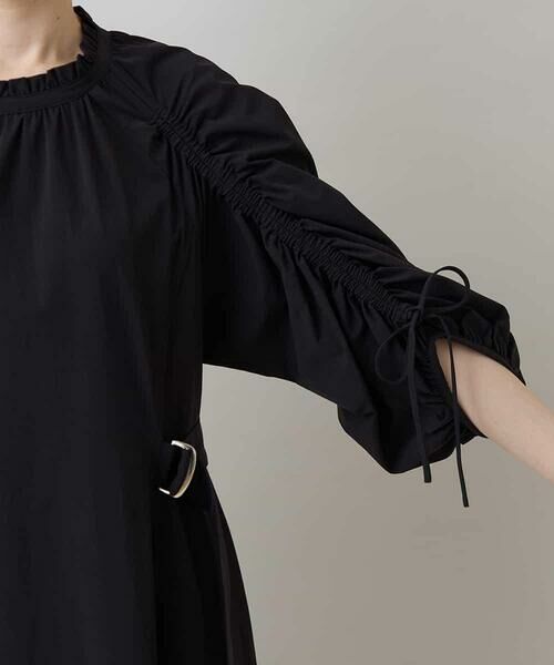 HIROKO KOSHINO / ヒロココシノ ロング・マキシ丈ワンピース | ストレッチギャザーワンピース/日本製 | 詳細7