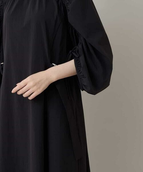HIROKO KOSHINO / ヒロココシノ ロング・マキシ丈ワンピース | ストレッチギャザーワンピース/日本製 | 詳細8