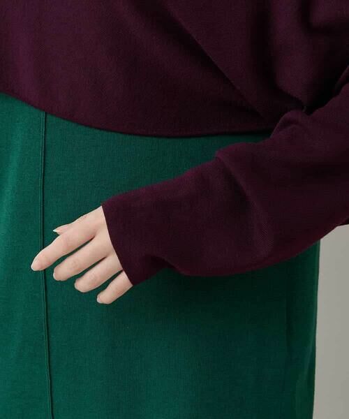 HIROKO KOSHINO / ヒロココシノ ニット・セーター | レイヤード配色ニットプルオーバー | 詳細2