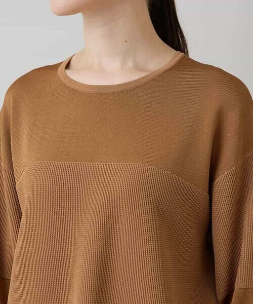 HIROKO KOSHINO / ヒロココシノ ニット・セーター | 鹿の子ニット切り替えデザインプルオーバー | 詳細3