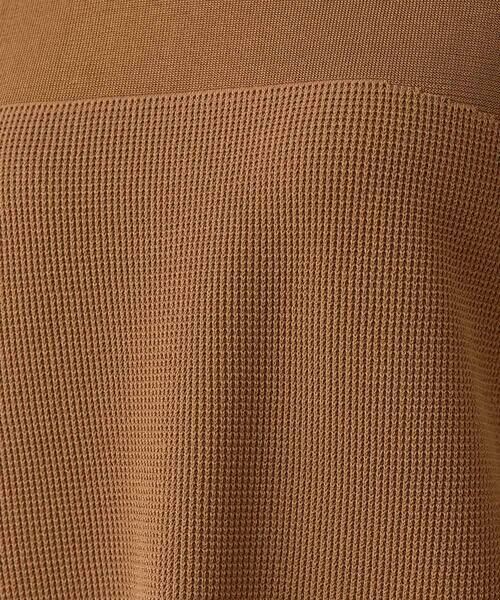 HIROKO KOSHINO / ヒロココシノ ニット・セーター | 鹿の子ニット切り替えデザインプルオーバー | 詳細7