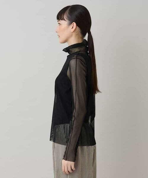 HIROKO KOSHINO / ヒロココシノ カットソー | タートルネックチュールプルオーバー/日本製/洗える | 詳細1