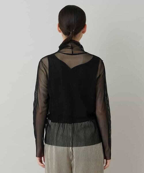 HIROKO KOSHINO / ヒロココシノ カットソー | タートルネックチュールプルオーバー/日本製/洗える | 詳細2