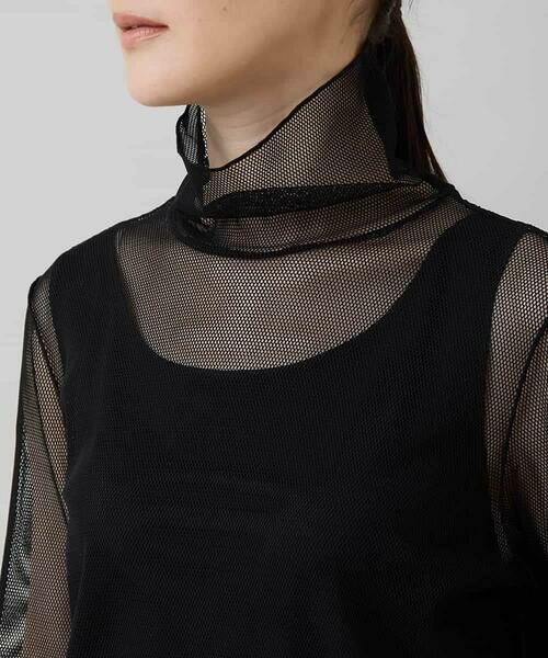 HIROKO KOSHINO / ヒロココシノ カットソー | タートルネックチュールプルオーバー/日本製/洗える | 詳細3