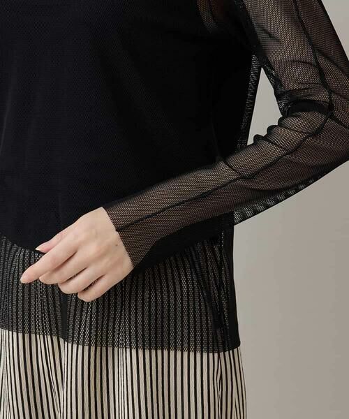 HIROKO KOSHINO / ヒロココシノ カットソー | タートルネックチュールプルオーバー/日本製/洗える | 詳細6