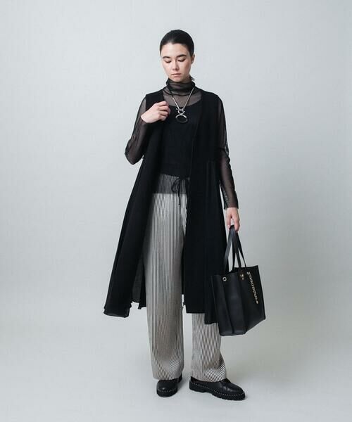 HIROKO KOSHINO / ヒロココシノ カットソー | タートルネックチュールプルオーバー/日本製/洗える | 詳細8