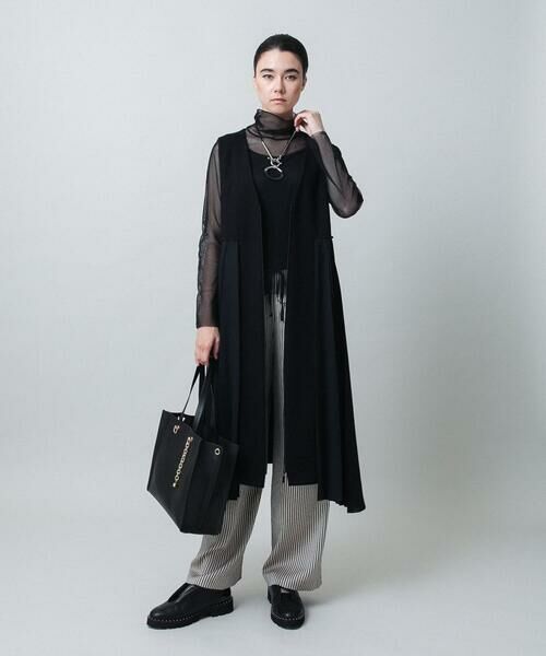 HIROKO KOSHINO / ヒロココシノ カットソー | タートルネックチュールプルオーバー/日本製/洗える | 詳細9