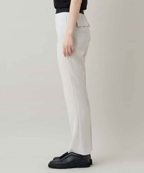 HIROKO KOSHINO / ヒロココシノ チノ・ワークパンツ | 梨地フィットストレッチパンツ/日本製/洗える | 詳細1
