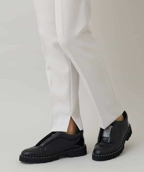 HIROKO KOSHINO / ヒロココシノ チノ・ワークパンツ | 梨地フィットストレッチパンツ/日本製/洗える | 詳細6