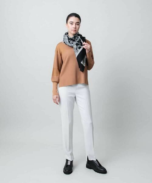 HIROKO KOSHINO / ヒロココシノ チノ・ワークパンツ | 梨地フィットストレッチパンツ/日本製/洗える | 詳細8