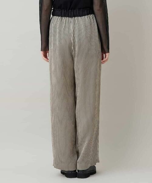 HIROKO KOSHINO / ヒロココシノ その他パンツ | ストライプサテンワイドパンツ/洗える | 詳細2