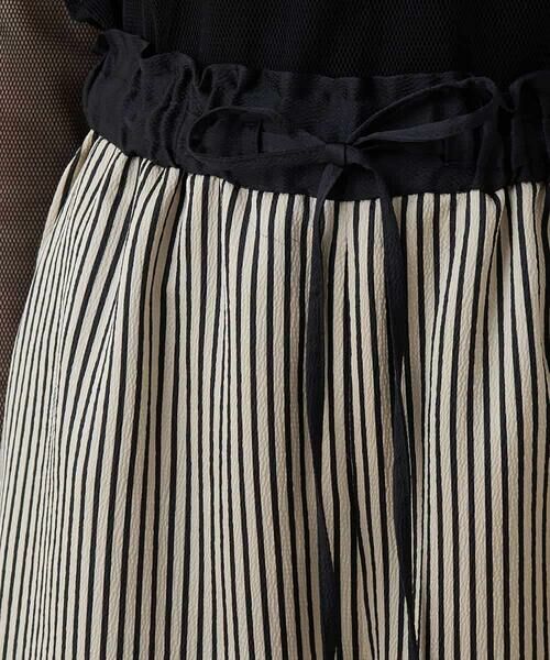 HIROKO KOSHINO / ヒロココシノ その他パンツ | ストライプサテンワイドパンツ/洗える | 詳細3