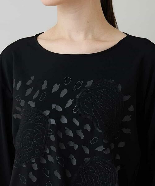 HIROKO KOSHINO / ヒロココシノ カットソー | クラフト刺繍デザインカットソー/日本製/洗える | 詳細3