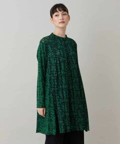 HIROKO KOSHINO / ヒロココシノ チュニック | 小花モチーフプリントチュールチュニック/日本製/洗える