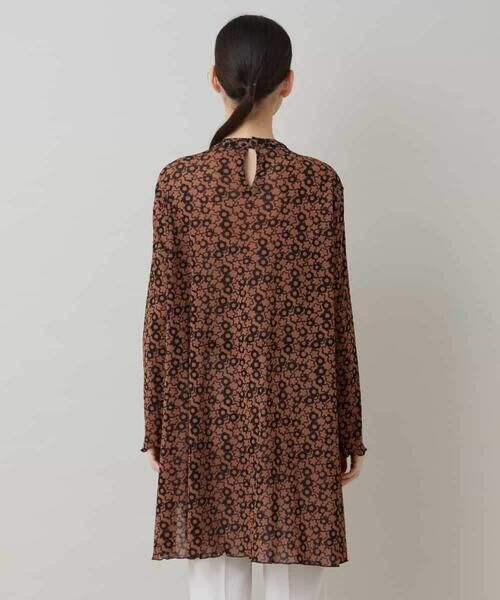 HIROKO KOSHINO / ヒロココシノ チュニック | 小花モチーフプリントチュールチュニック/日本製/洗える | 詳細2