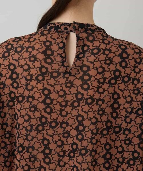 HIROKO KOSHINO / ヒロココシノ チュニック | 小花モチーフプリントチュールチュニック/日本製/洗える | 詳細4