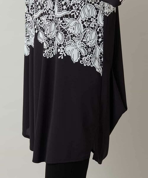 HIROKO KOSHINO / ヒロココシノ チュニック | レースプリントチュニック/日本製/洗える | 詳細6