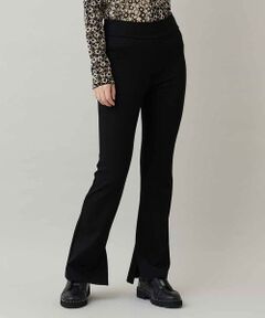 HIROKO KOSHINO / ヒロココシノ チノ・ワークパンツ | 裾スリットストレッチシルエットパンツ/日本製/洗える