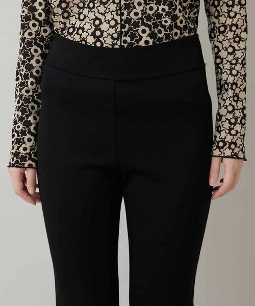 HIROKO KOSHINO / ヒロココシノ チノ・ワークパンツ | 裾スリットストレッチシルエットパンツ/日本製/洗える | 詳細4