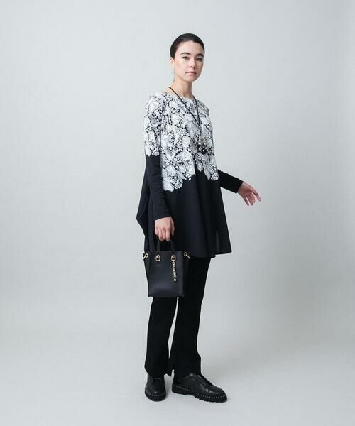 HIROKO KOSHINO / ヒロココシノ チノ・ワークパンツ | 裾スリットストレッチシルエットパンツ/日本製/洗える | 詳細7