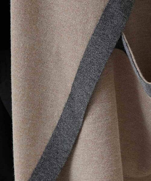 HIROKO KOSHINO / ヒロココシノ カーディガン・ボレロ | ショールカラー配色ニットカーディガン | 詳細8