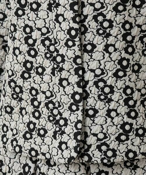 HIROKO KOSHINO / ヒロココシノ セットアップ | 小花モチーフジャカードショートジャケット/日本製 | 詳細11