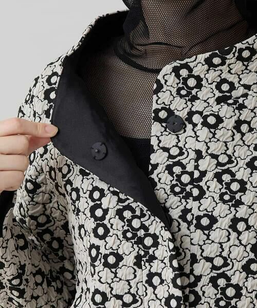 HIROKO KOSHINO / ヒロココシノ セットアップ | 小花モチーフジャカードショートジャケット/日本製 | 詳細6