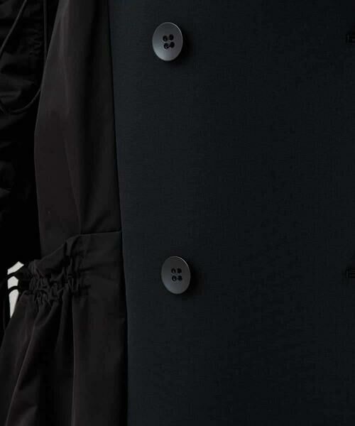 HIROKO KOSHINO / ヒロココシノ その他アウター | 異素材切り替えドロストコート/日本製 | 詳細10