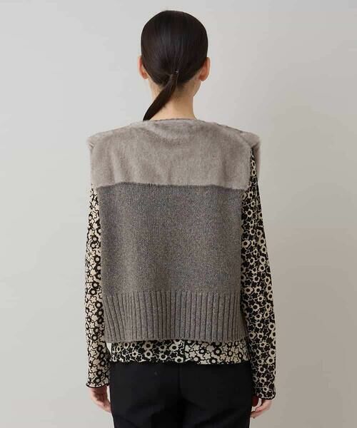 HIROKO KOSHINO / ヒロココシノ ベスト | エコファーニットジレ | 詳細2