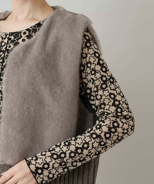 HIROKO KOSHINO / ヒロココシノ ベスト | エコファーニットジレ | 詳細5