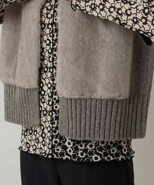 HIROKO KOSHINO / ヒロココシノ ベスト | エコファーニットジレ | 詳細6