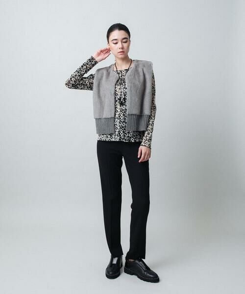 HIROKO KOSHINO / ヒロココシノ ベスト | エコファーニットジレ | 詳細8