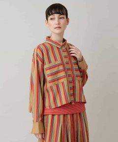 HIROKO KOSHINO / ヒロココシノ シャツ・ブラウス | ストライプスデザインシャツブラウス /洗える