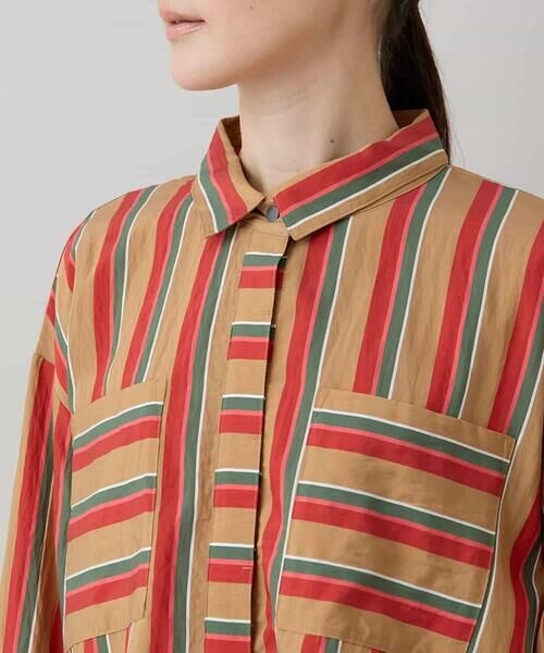 HIROKO KOSHINO / ヒロココシノ シャツ・ブラウス | ストライプスデザインシャツブラウス /洗える | 詳細4
