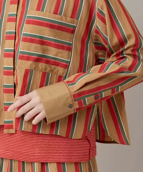 HIROKO KOSHINO / ヒロココシノ シャツ・ブラウス | ストライプスデザインシャツブラウス /洗える | 詳細8