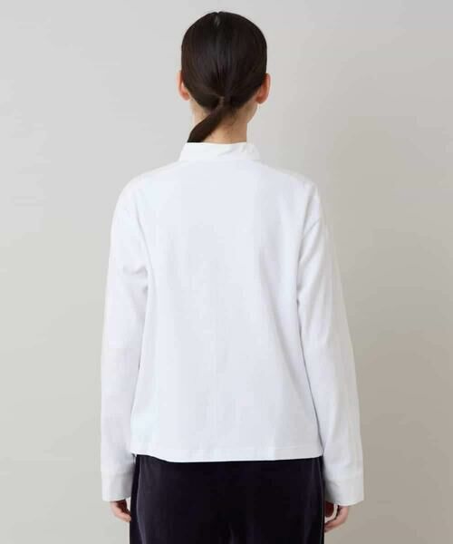 HIROKO KOSHINO / ヒロココシノ シャツ・ブラウス | カットソージョイントバンドカラーシャツ /洗える | 詳細2