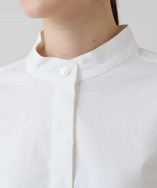 HIROKO KOSHINO / ヒロココシノ シャツ・ブラウス | カットソージョイントバンドカラーシャツ /洗える | 詳細5