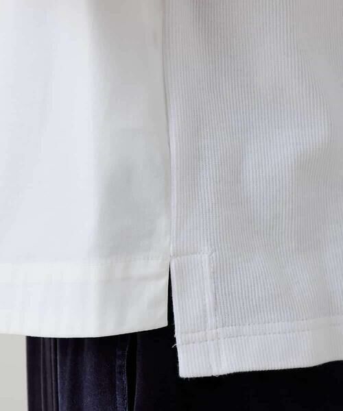 HIROKO KOSHINO / ヒロココシノ シャツ・ブラウス | カットソージョイントバンドカラーシャツ /洗える | 詳細8