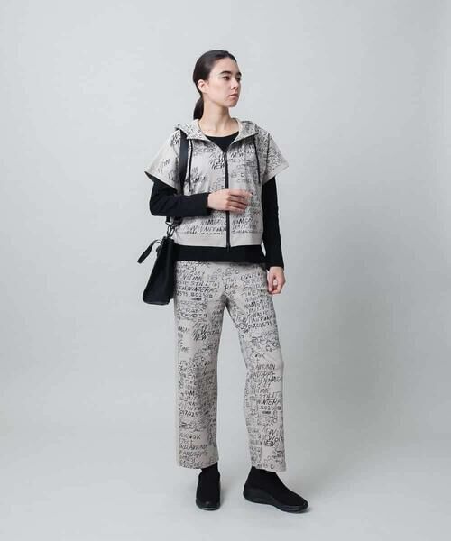 HIROKO KOSHINO / ヒロココシノ ベスト | ロゴデザインフレンチスリーブベスト/洗える | 詳細11