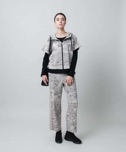 HIROKO KOSHINO / ヒロココシノ ベスト | ロゴデザインフレンチスリーブベスト/洗える | 詳細12