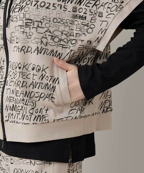 HIROKO KOSHINO / ヒロココシノ ベスト | ロゴデザインフレンチスリーブベスト/洗える | 詳細7