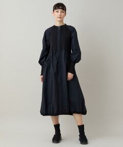 HIROKO KOSHINO / ヒロココシノ ロング・マキシ丈ワンピース | ギャザーデザインワンピース/洗える