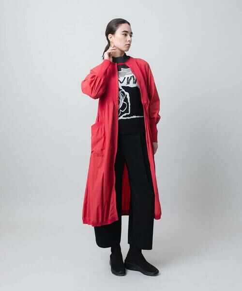 HIROKO KOSHINO / ヒロココシノ ロング・マキシ丈ワンピース | ギャザーデザインワンピース/洗える | 詳細13